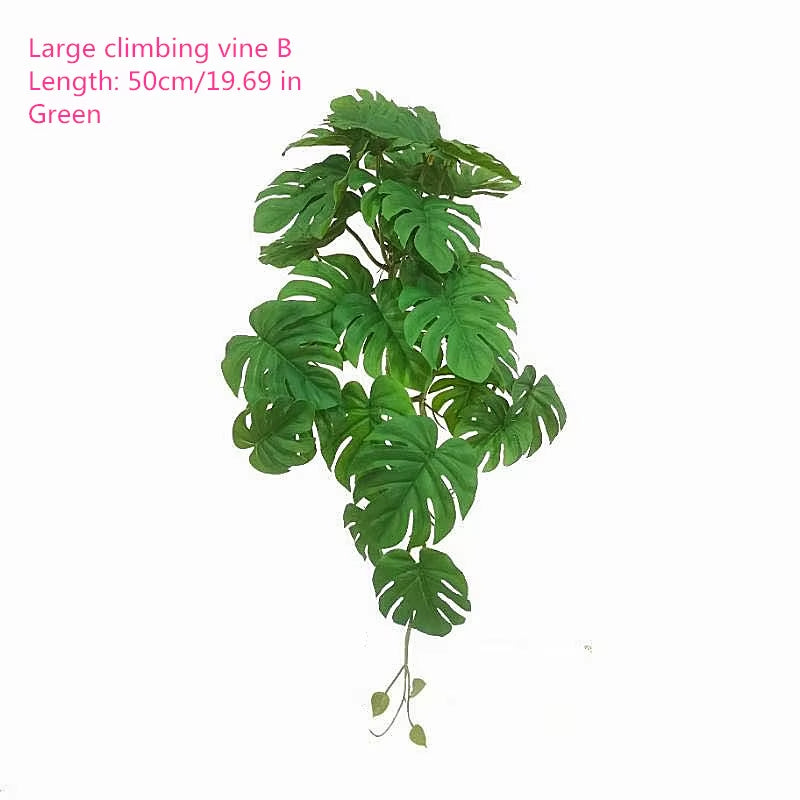 50-100CM Artificial Vine Green Tropical Fake Plants