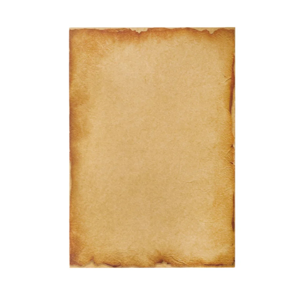 Stationary Paper 8 Pack Parchment Antique Colored Printed