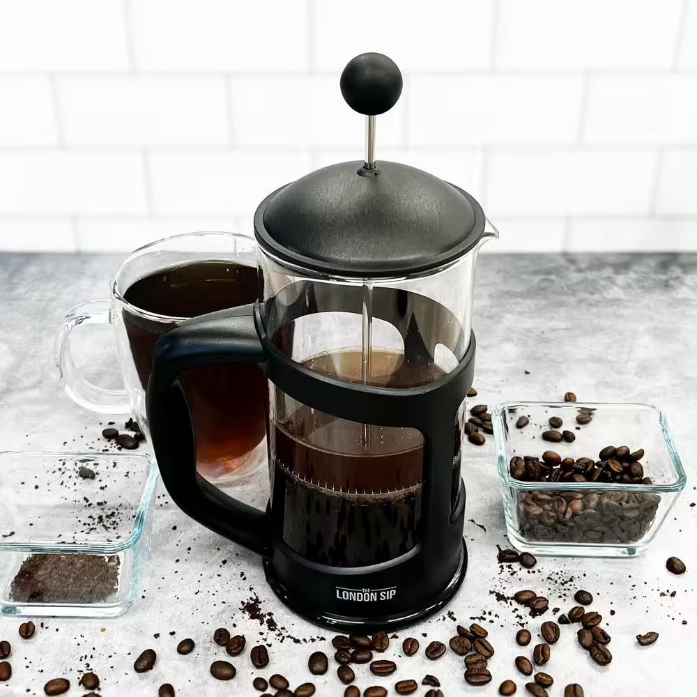 London Sip 4 Cup Black French Press Coffee Maker