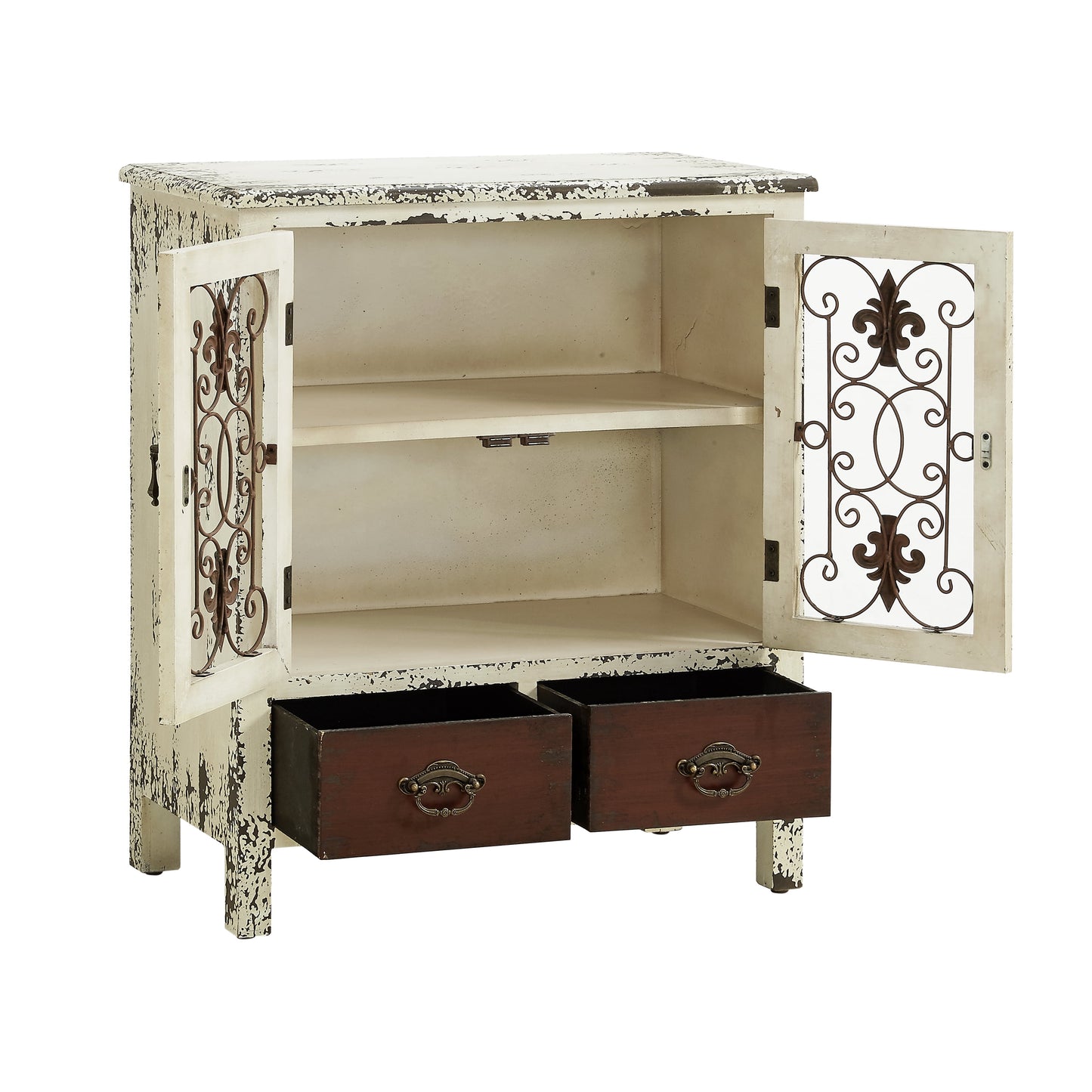 Vintage Design 2 Door 2 Drawer Console