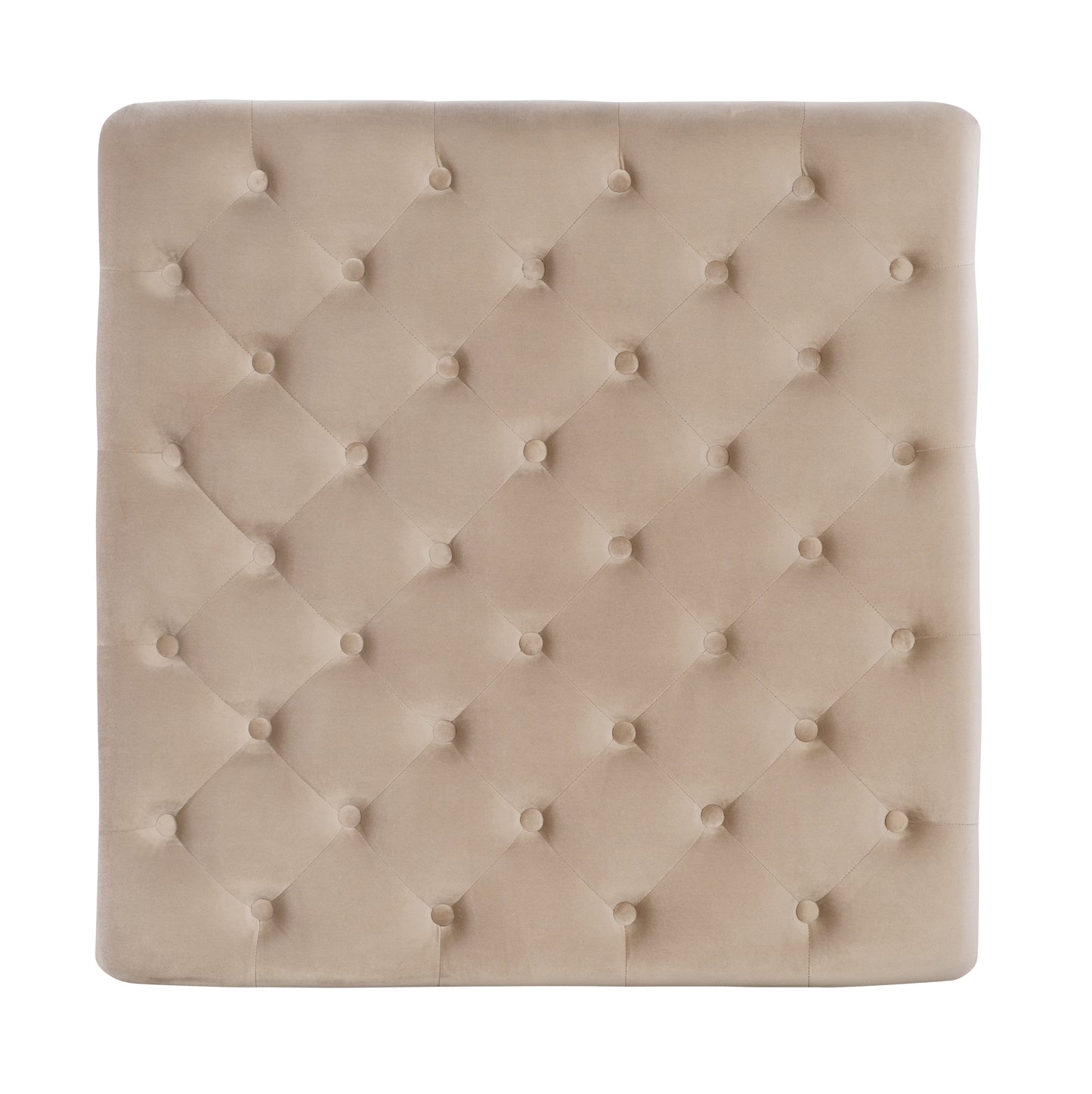 Velvet Square Tufted Ottoman