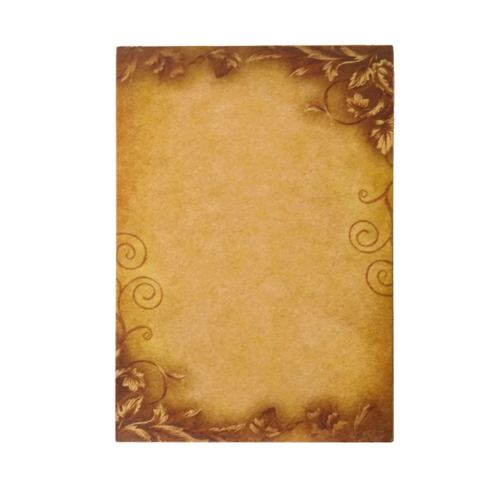  Stationary Paper 8 Pack Parchment Antique Colored Printed