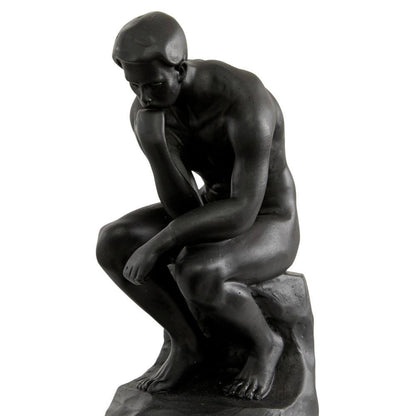 Black Polystone the Thinker People Bookends (Set of 2)