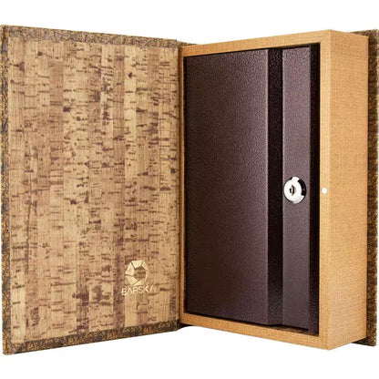 0.06 Cu. Ft. Antique Map Steel Book Lock Box Safe