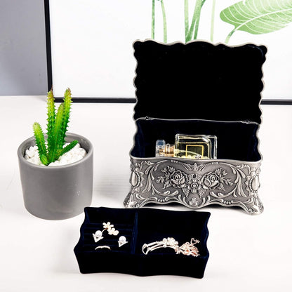 Vintage Trinket Jewelry Box Treasure Organizer 