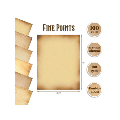 Office Paper Assorted Parchment 100/Pack 