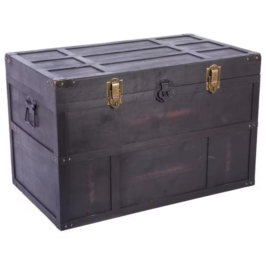 Wooden Old Cedar Style Large Chest