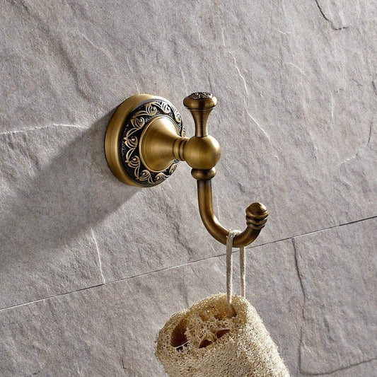 Antique Brass Towel Hook