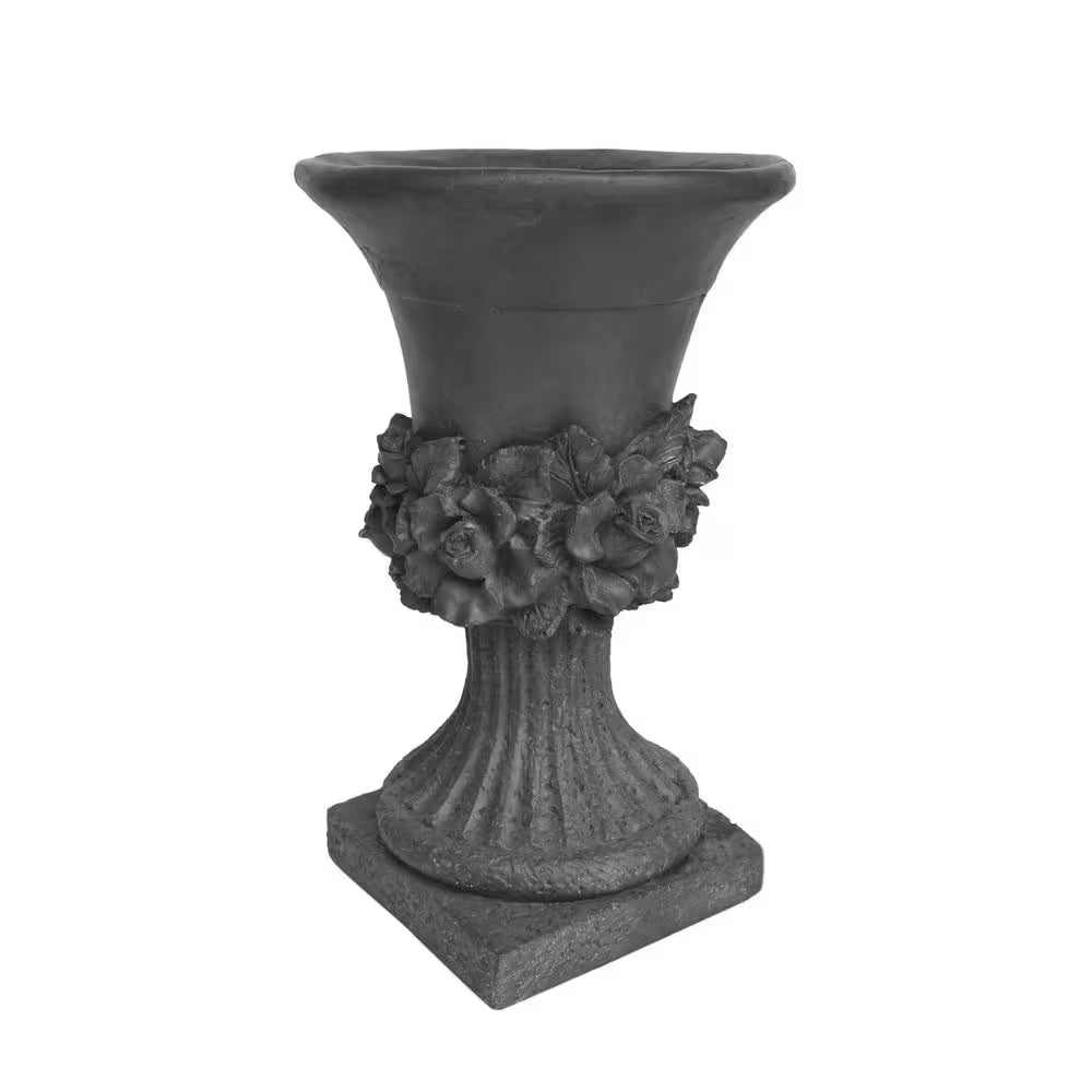Concrete Antique Gray Outdoor Garden Urn Planter