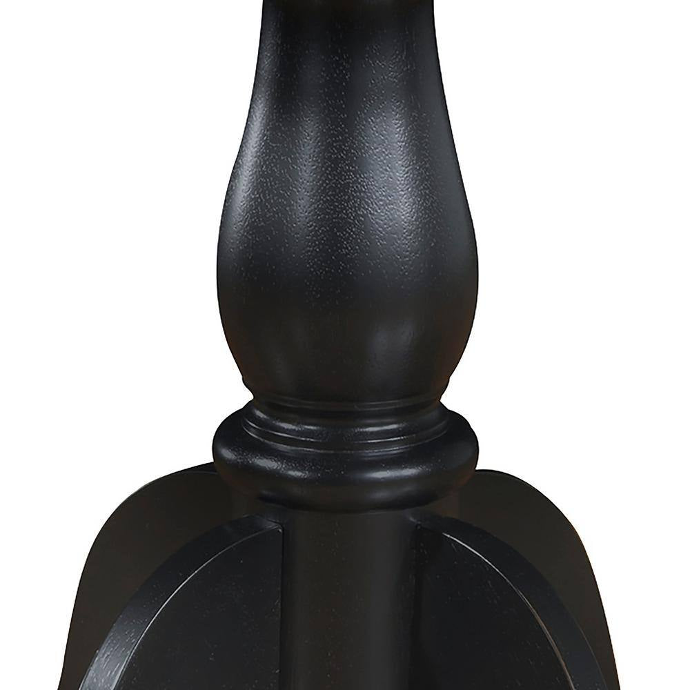 Antique Black Pedestal Dining Table