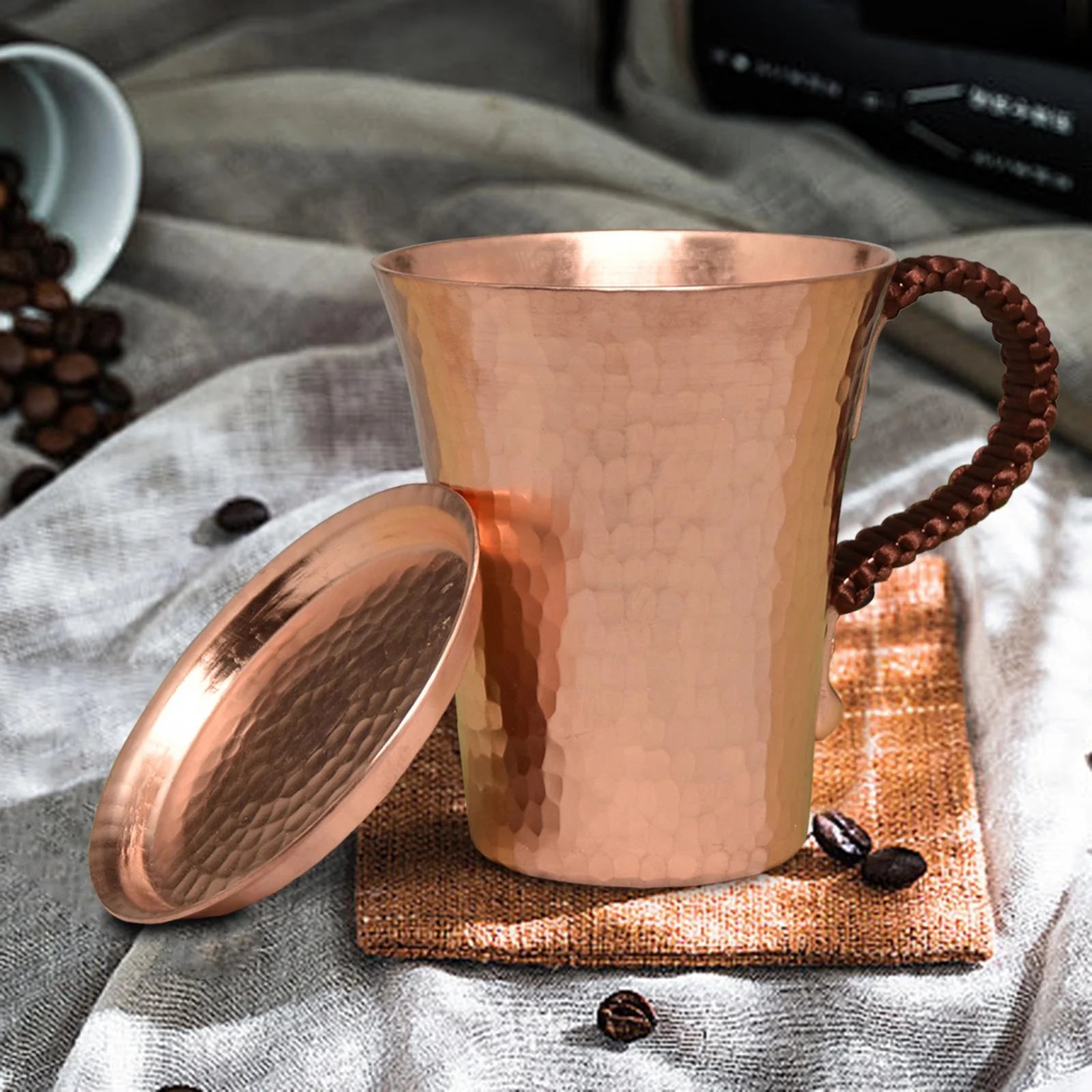  Copper Mug 350Ml 12Oz with Lid