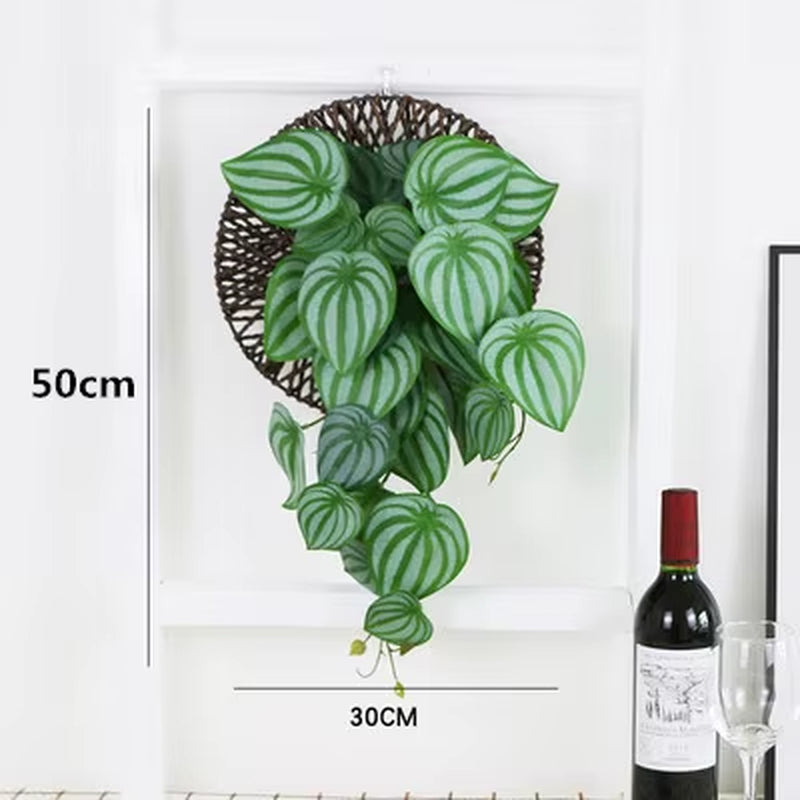 50-100CM Artificial Vine Green Tropical Fake Plants 