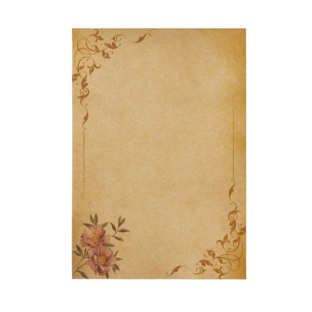  Stationary Paper 8 Pack Parchment Antique Colored Printed