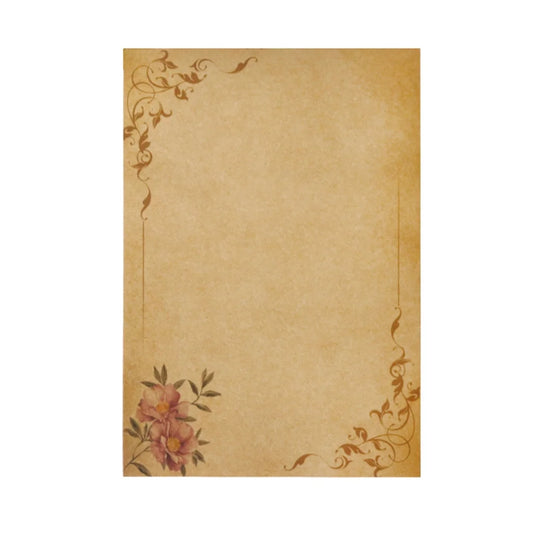  Stationary Paper 8 Pack Parchment Antique Colored Printed