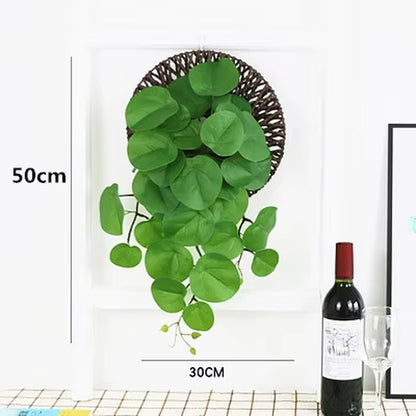 50-100CM Artificial Vine Green Tropical Fake Plants 