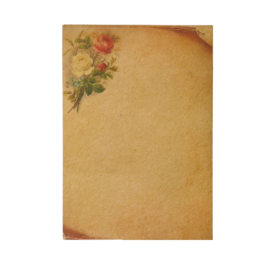  Stationary Paper 8 Pack Parchment Antique Colored Printed