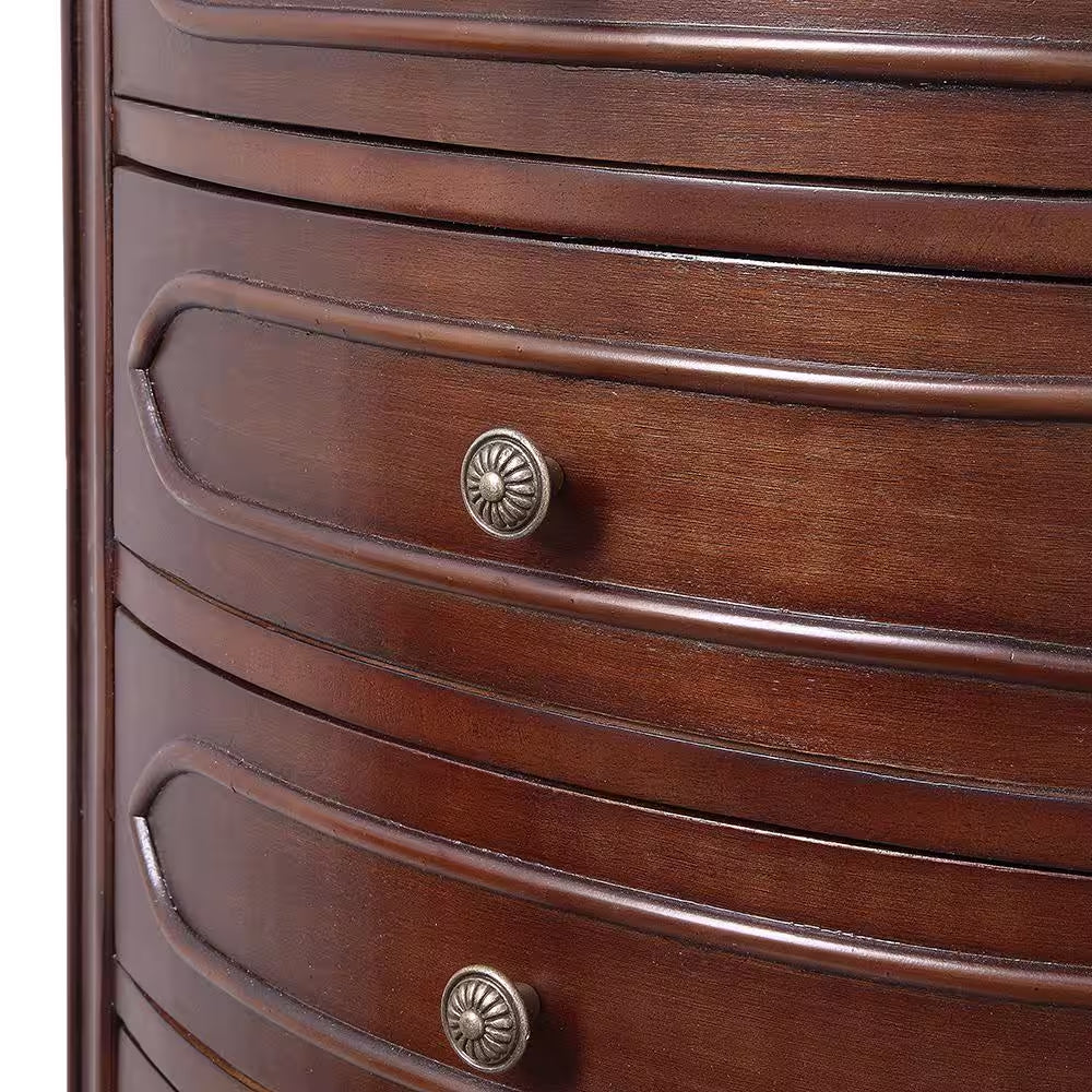 Brown Freestanding Linen Cabinet