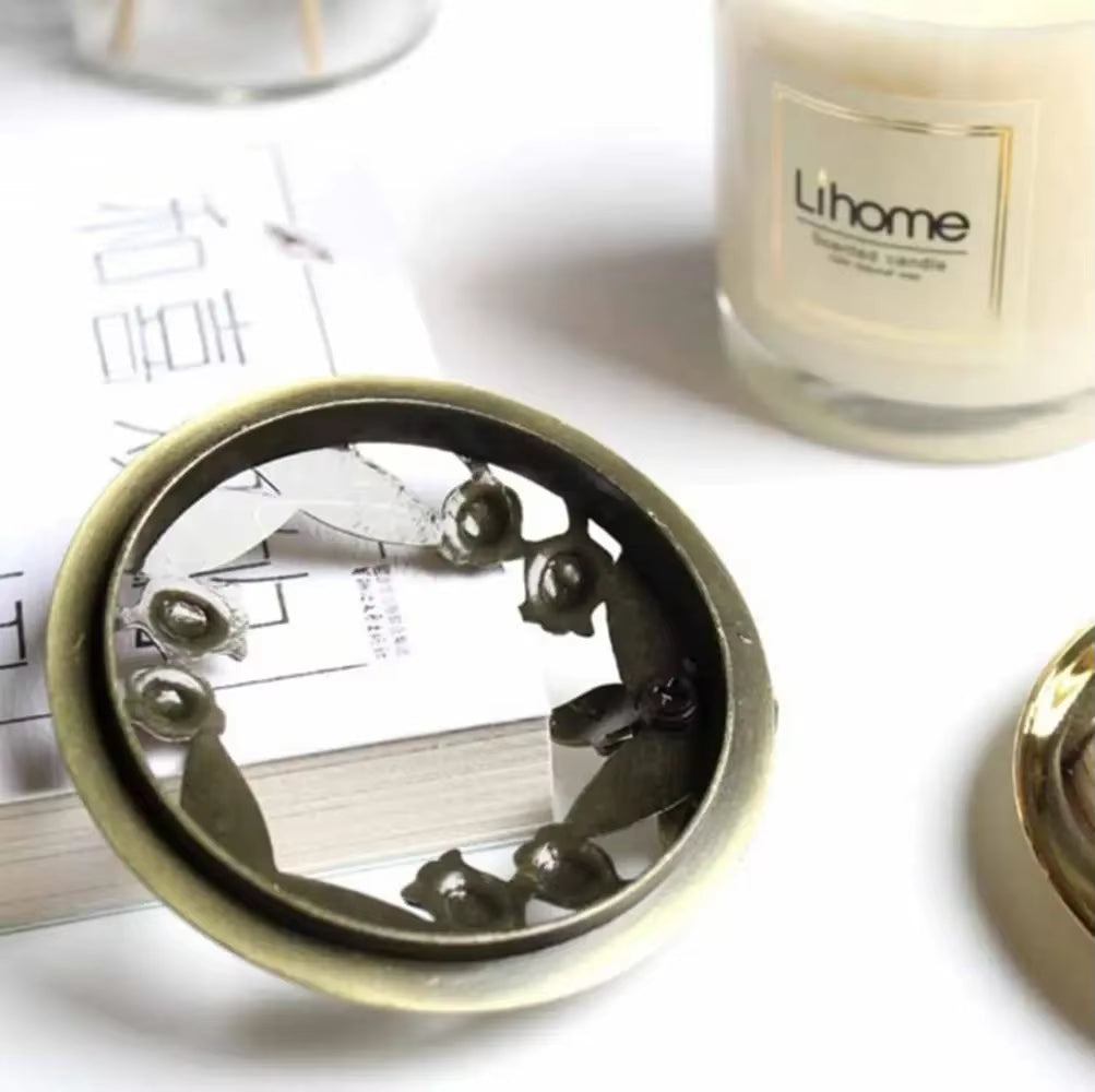 Jar Candle Topper - Owl Shape Metal Candle Topper 