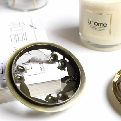 Jar Candle Topper - Owl Shape Metal Candle Topper 