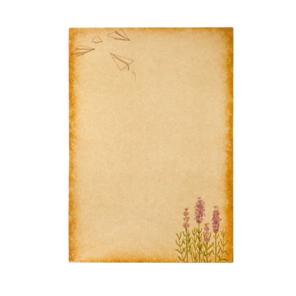  Stationary Paper 8 Pack Parchment Antique Colored Printed