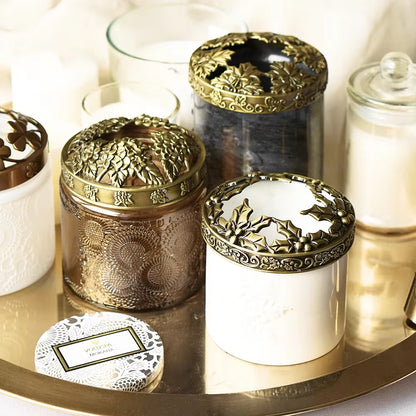 Jar Candle Topper - Owl Shape Metal Candle Topper 