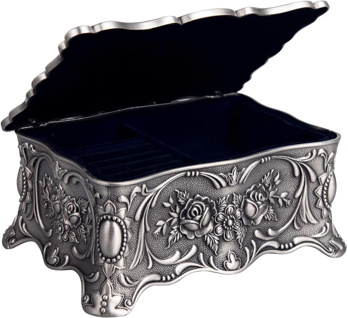 Vintage Trinket Jewelry Box Treasure Organizer 