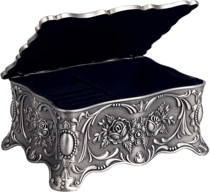 Vintage Trinket Jewelry Box Treasure Organizer 