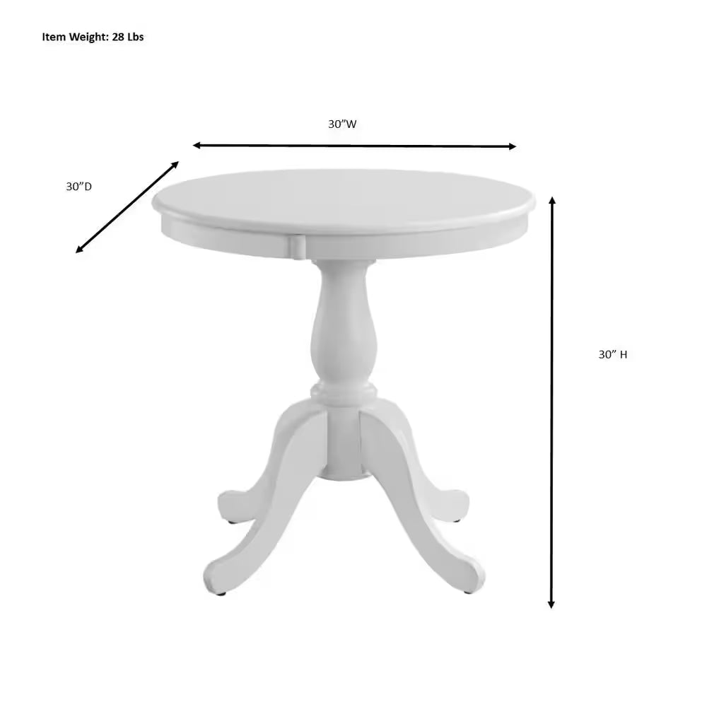 Antique Black Pedestal Dining Table
