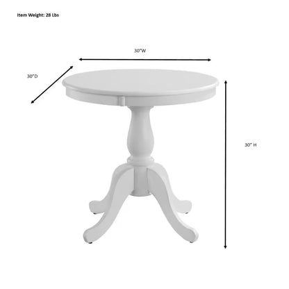 Antique Black Pedestal Dining Table