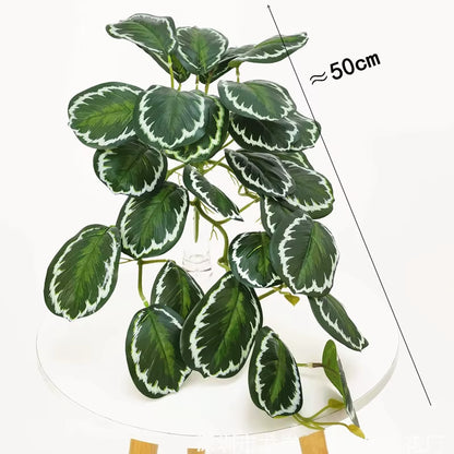 50-100CM Artificial Vine Green Tropical Fake Plants 