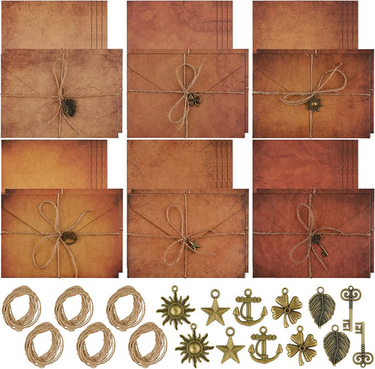 Vintage Stationary Paper and Envelopes Set