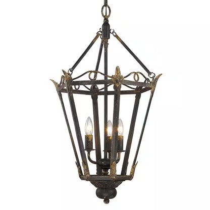Light Antique Black Iron Pendant