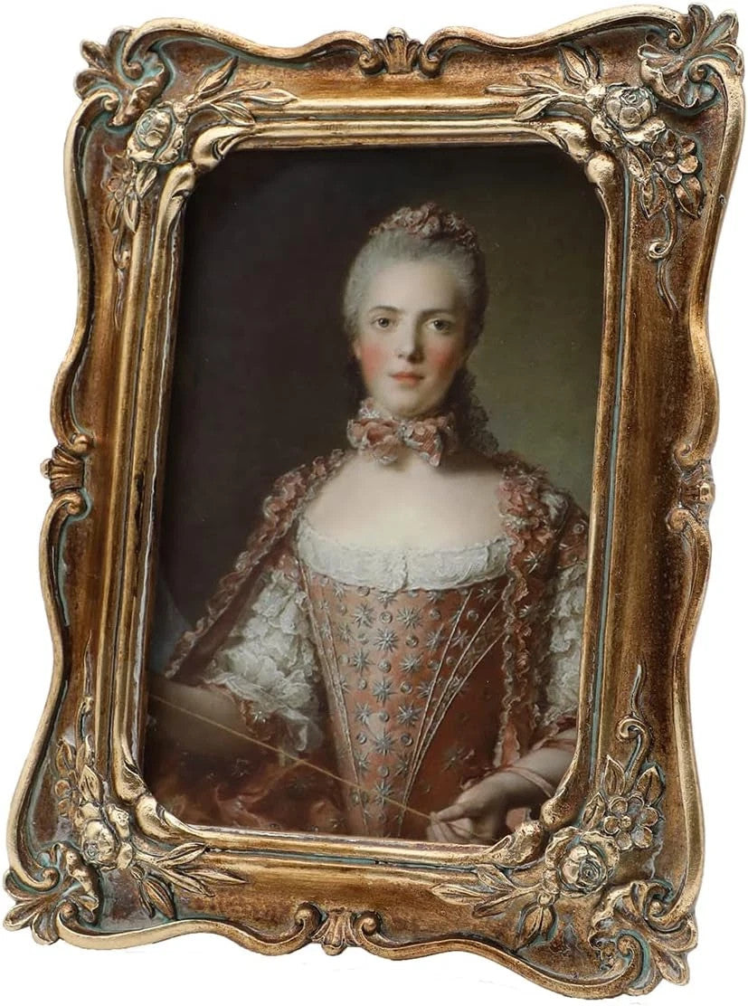 4X6 Vintage Picture Frame Antique Ornate Bronze Gold Photo Frame 