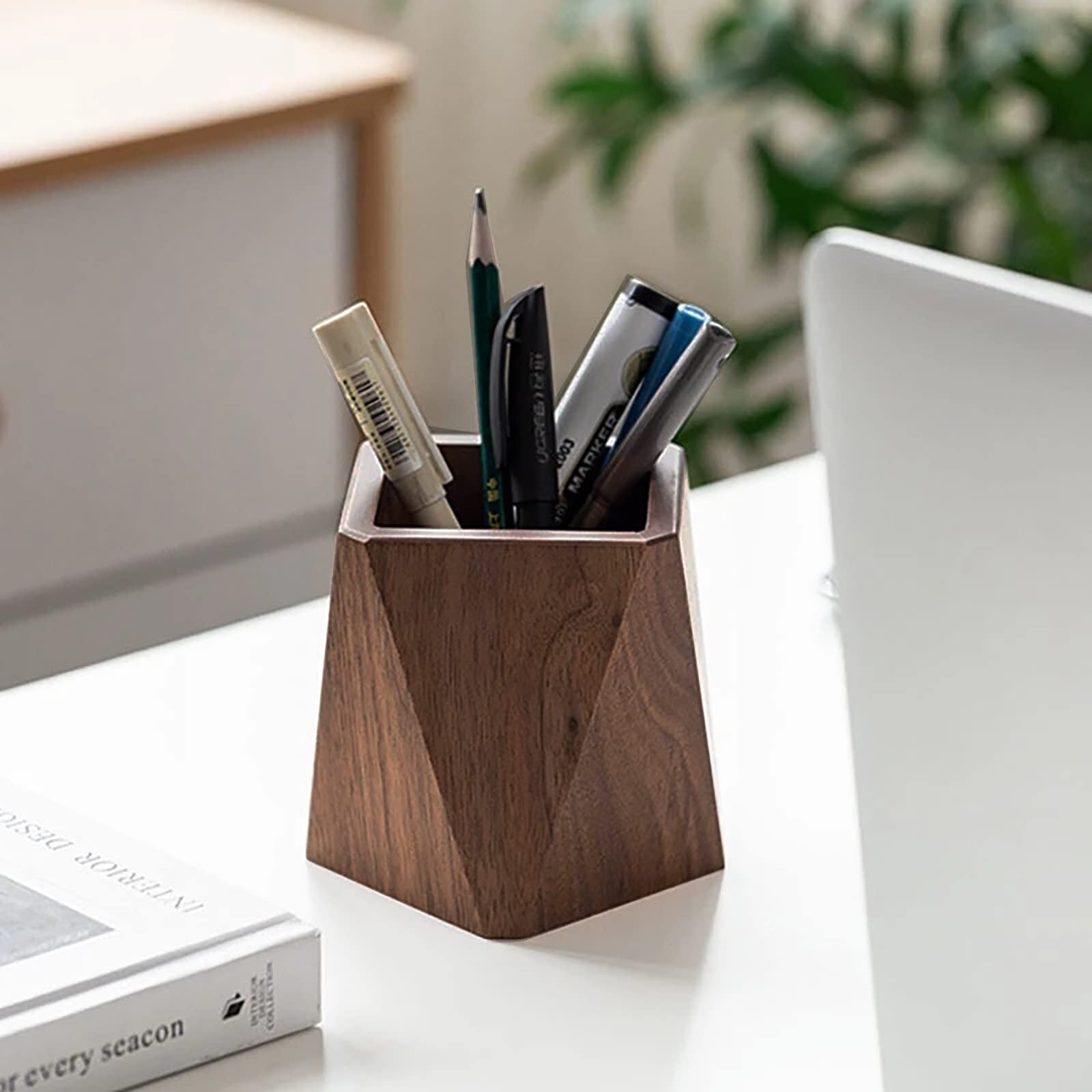 Black Walnut Wooden Pencil Box