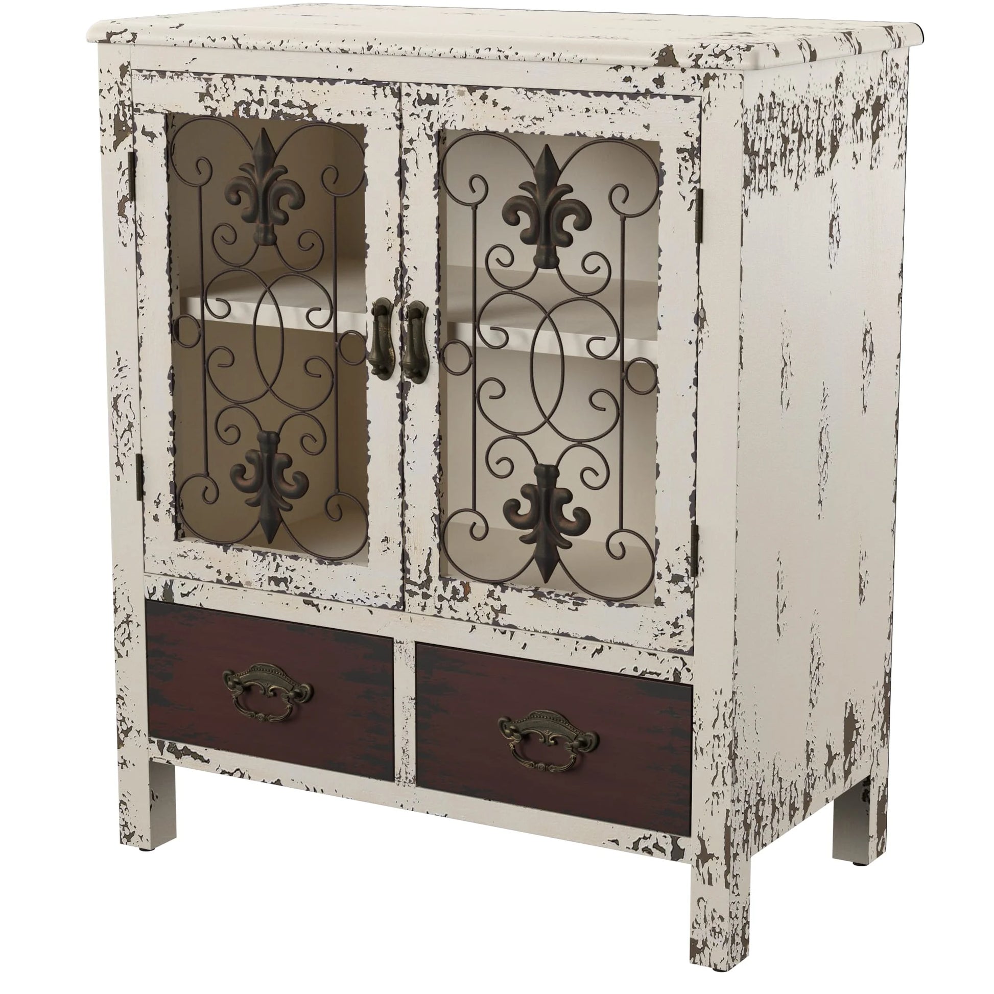 Vintage Design 2 Door 2 Drawer Console