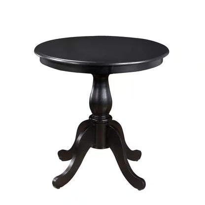 Antique Black Pedestal Dining Table