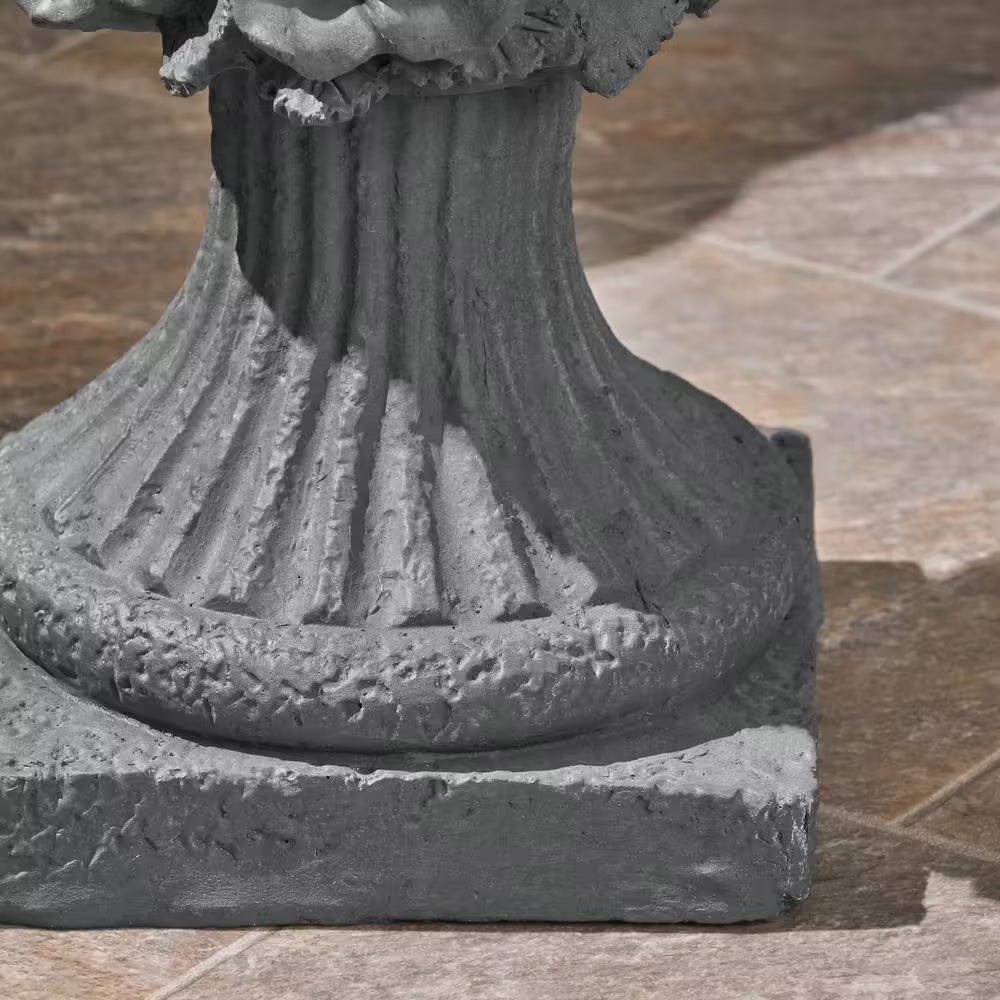Concrete Antique Gray Outdoor Garden Urn Planter